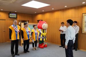 全国一斉複十字シール運動表敬訪問