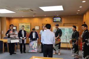 備中たかはし松山踊り保存会等表敬訪問