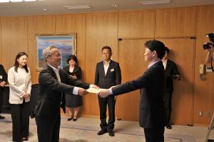 企業版ふるさと納税感謝状贈呈式