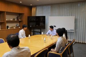 未来へトビタテ!おかやま留学応援事業留学生表敬訪問