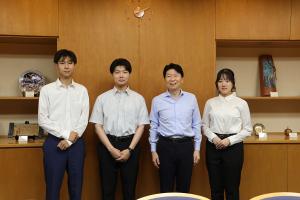未来へトビタテ!おかやま留学応援事業留学生表敬訪問