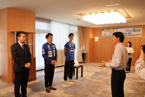 岡山リベッツ表敬訪問