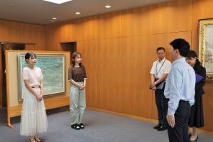 おかやま国際観光親善大使任命のタイ留学生表敬訪問
