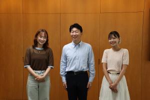 おかやま国際観光親善大使任命のタイ留学生表敬訪問
