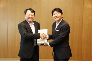 明新科技大学・岡山理科大学・台湾半導体企業関係者表敬訪問