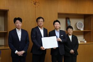 ホンダモビリティ中四国との災害時支援協定締結式