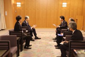 内堀福島県知事 表敬訪問