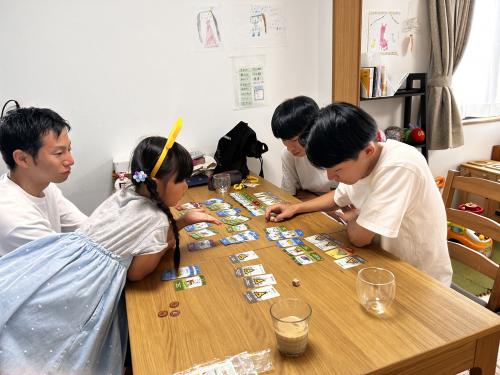 家庭留学の様子