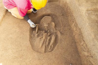 土坑墓(2)（西から）