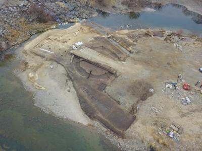 酒津遺跡のようす