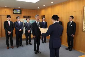 明治安田生命「私の地元応援募金」贈呈式