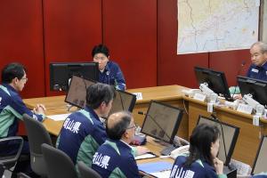 県地震対応訓練