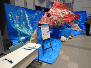 廃材アート作品の展示