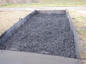 完成したバイオ炭