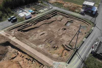 ２区の全景（北西上空から）