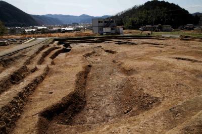 弥生時代の自然流路（北から）