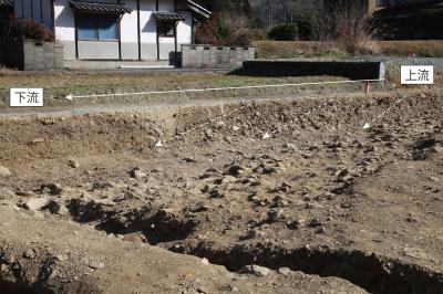 流路の堆積状況（北西から）