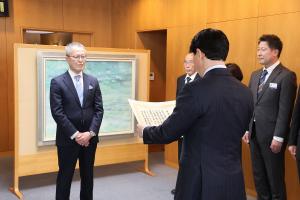 交通遺児就学援助資金等贈呈式〔岡山放送〕