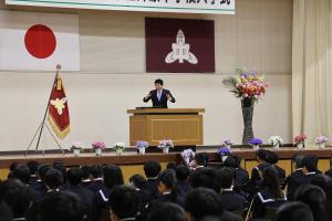 井原市立井原中学校入学式