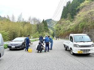 清掃の様子