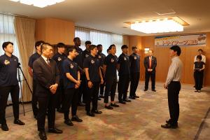 トライフープ岡山 表敬訪問