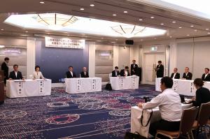 災害時における被災者へのゴルフ場の支援協力に関する協定締結式