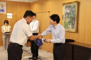 全日本柔剣道大会優勝 日本原駐屯地チーム 表敬訪問