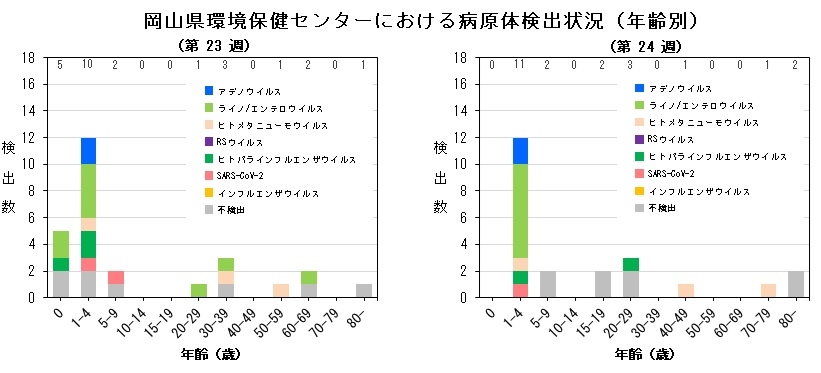 年齢別病原体検出状況(ARI)