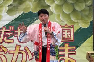 県産くだものトップセールス