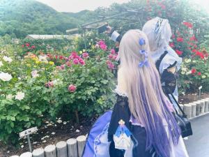 日笠バラ園