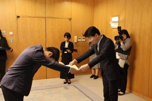 企業版ふるさと納税感謝状贈呈式