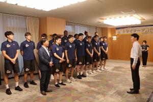 トライフープ岡山 表敬訪問