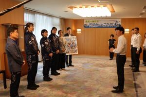 岡山シーガルズ 表敬訪問