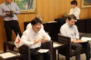 南米からの研修員 表敬訪問