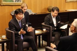 インド・プネ大学副学長 プラバラ医科大学学長 岡山大学学長 表敬訪問