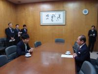 知事と岡山市長との懇談会の写真