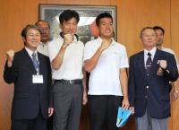 日本雄也さんが木幡副知事を表敬訪問