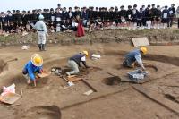 総社市神明遺跡・刑部遺跡の現地公開