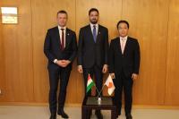 ハンガリー外務貿易省副大臣が副知事を表敬訪問している写真