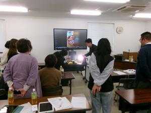 撮影実習の様子