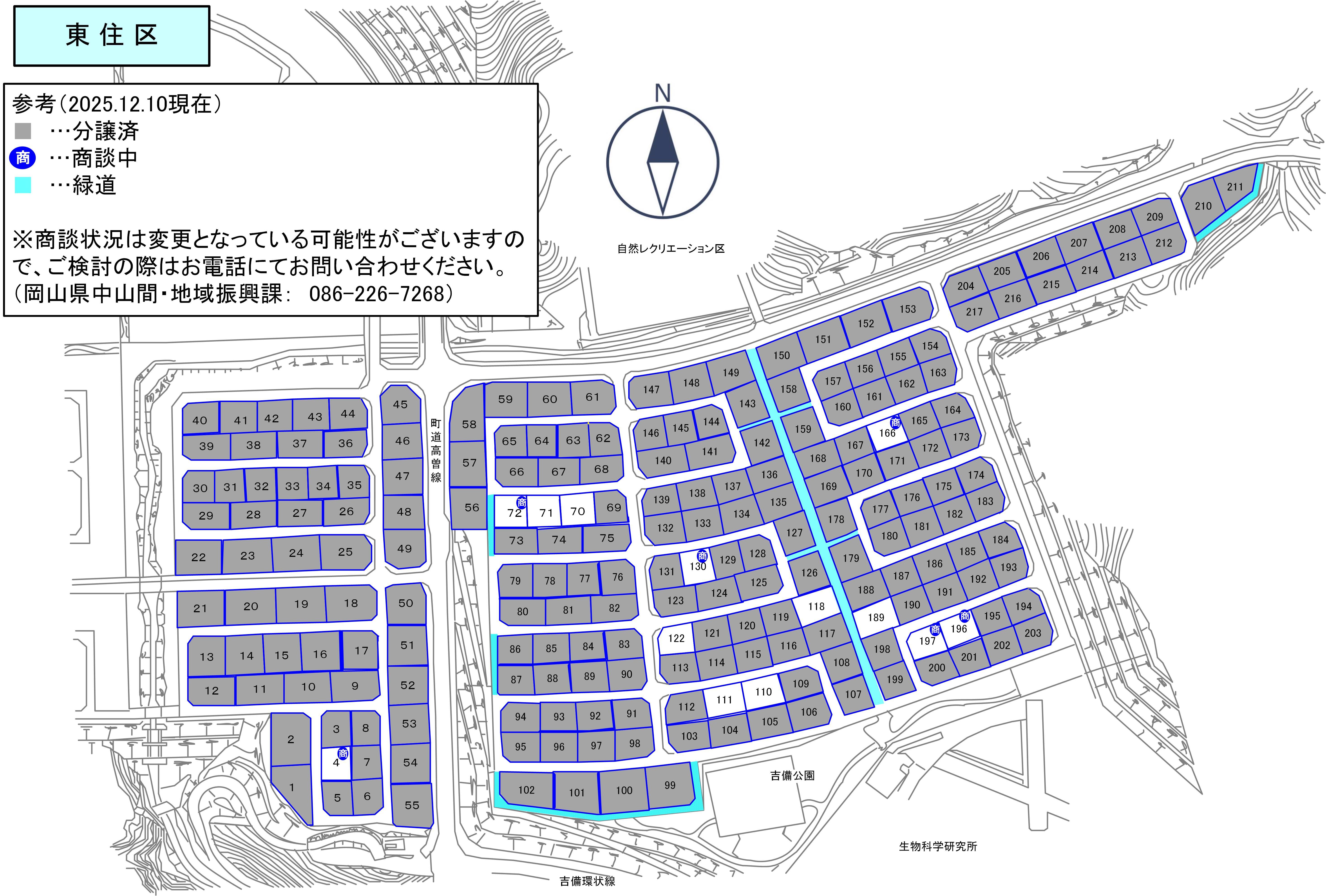 東住区の区画図です