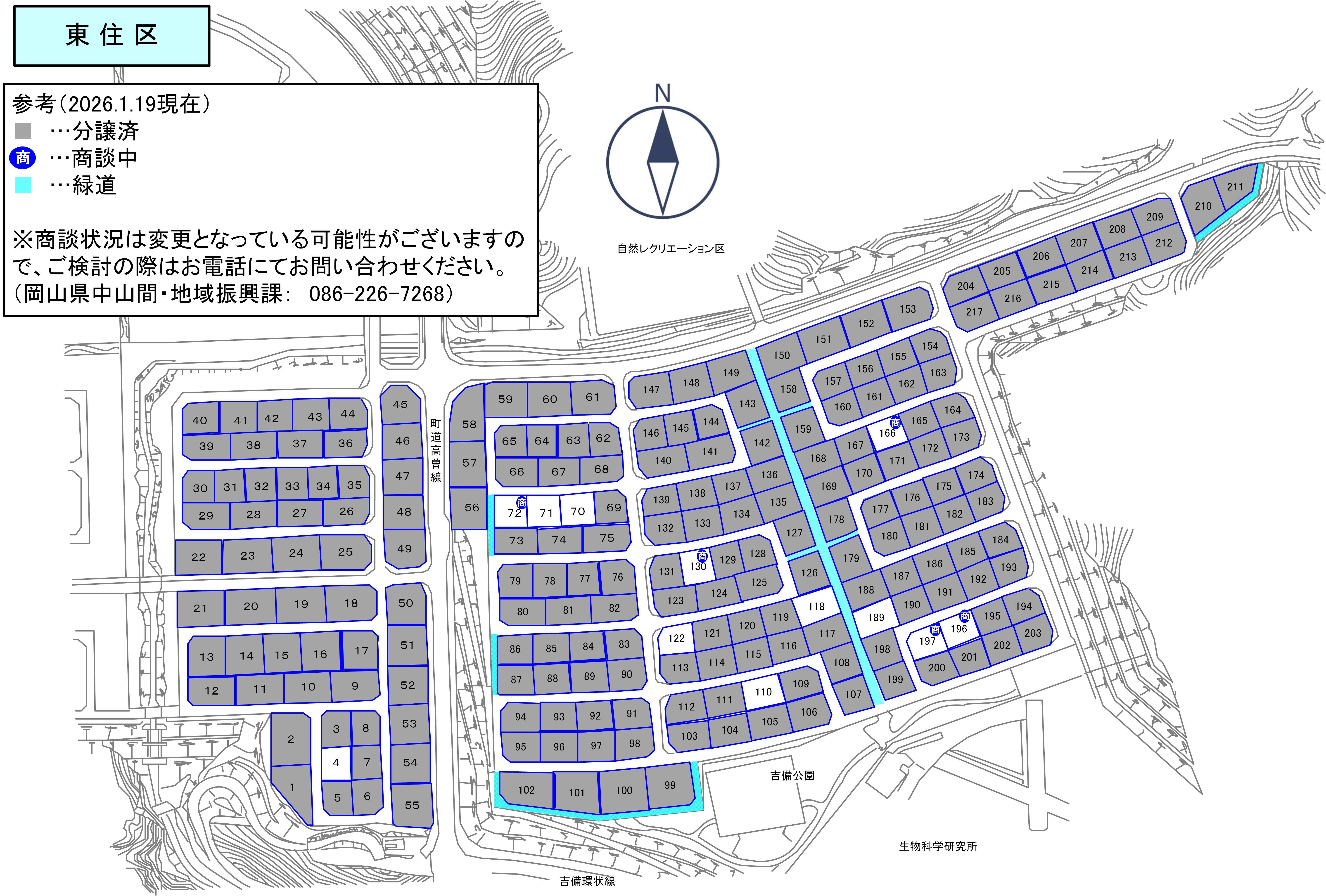 東住区の区画図です