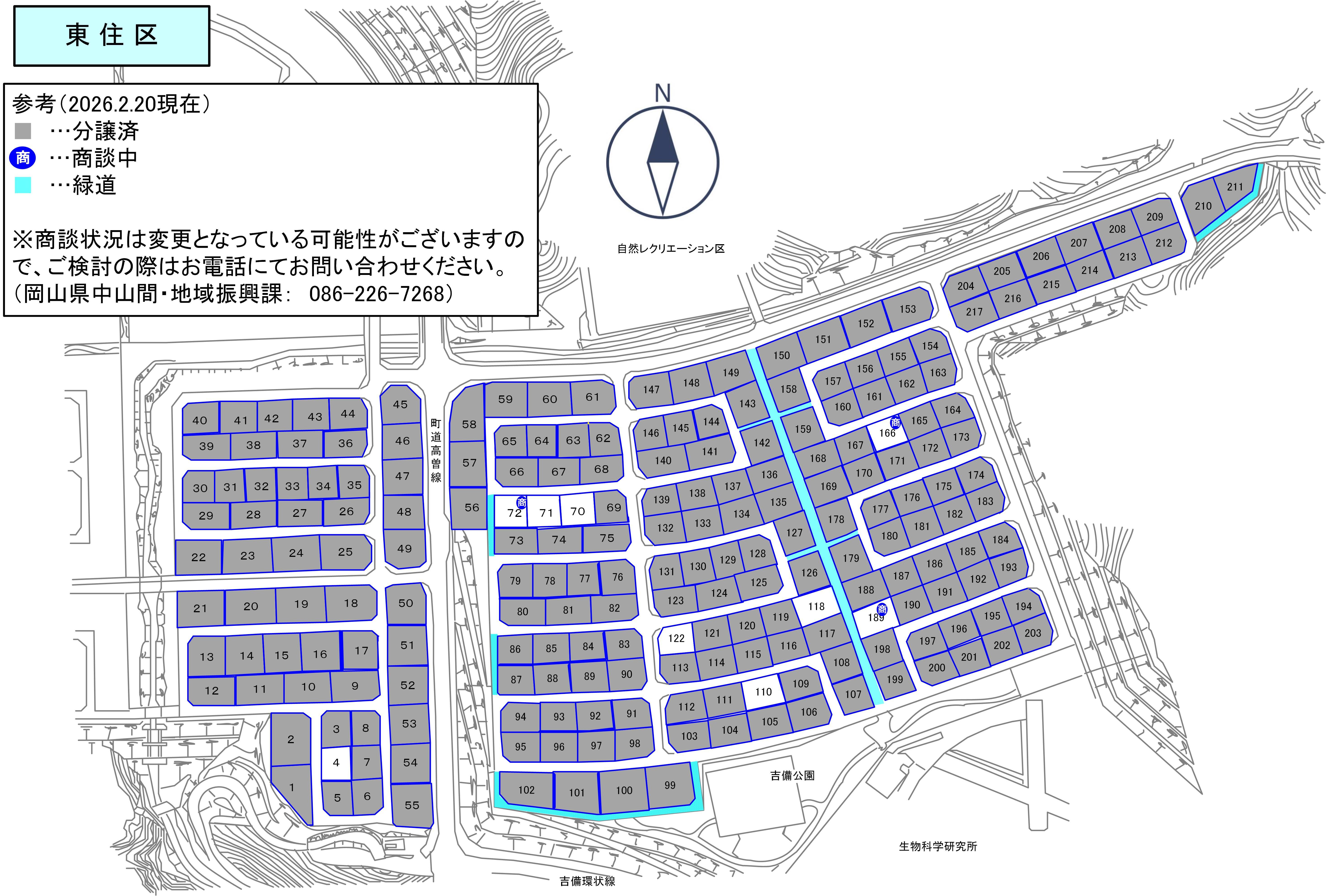 東住区の区画図です
