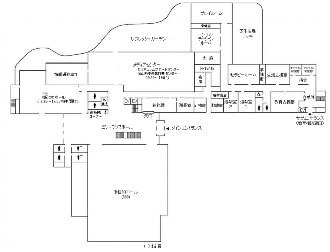 総合教育センター1階平面図