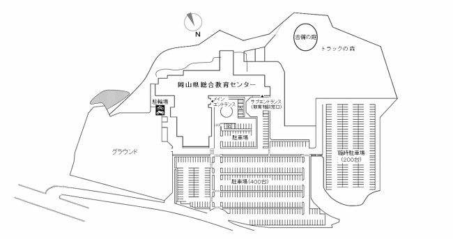 総合教育センター駐車場平面図