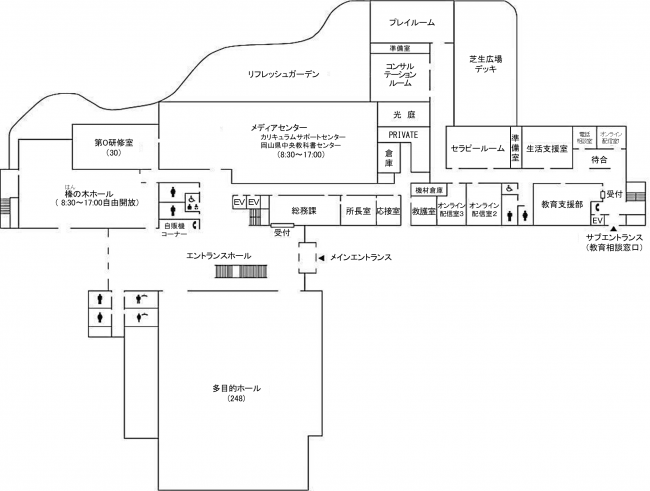 総合教育センター1階平面図