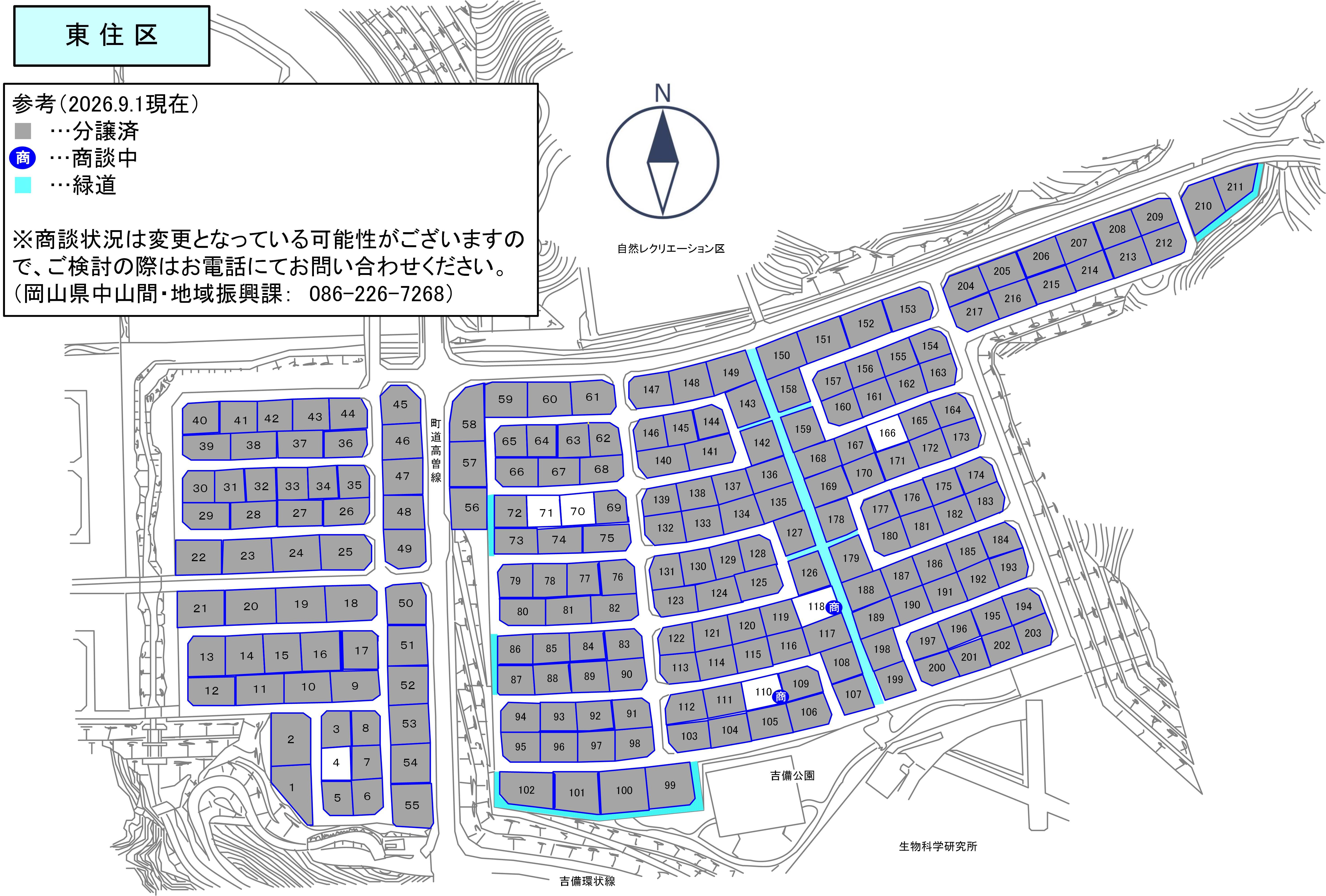 東住区の区画図です
