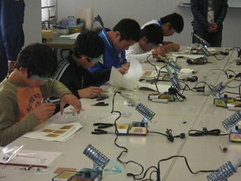 可変扇風機製作の様子