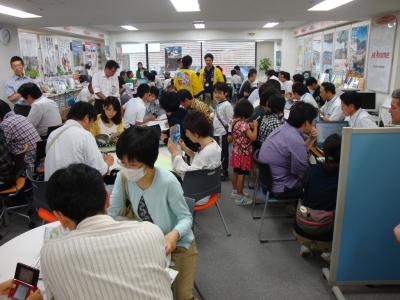 東京で開催した移住相談会「おかやま晴れの国ぐらし相談デスク」の写真