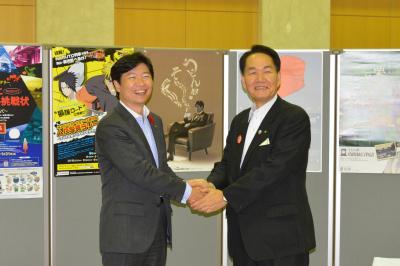 香川・岡山両県知事会議の様子１